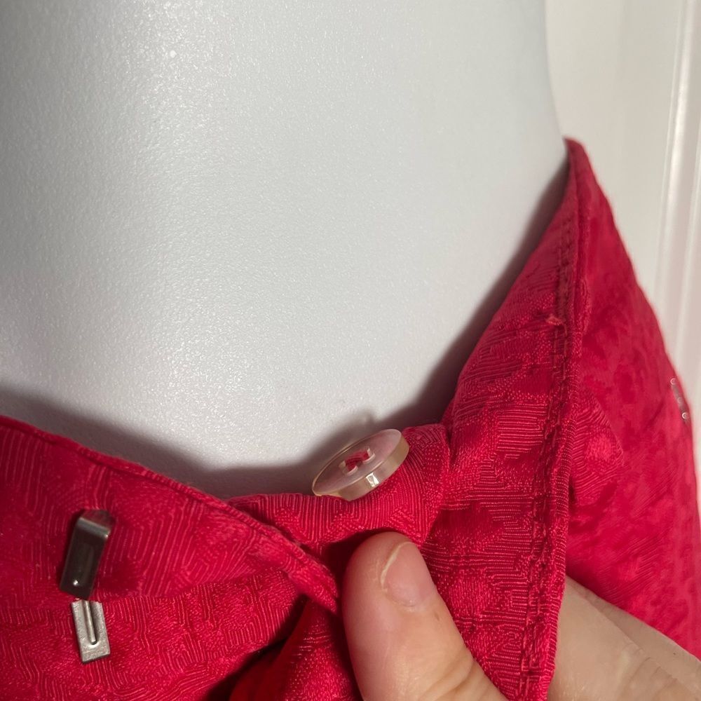 Calvin Klein Textured Belt Loop Shorts Medium Magenta Pink With Pockets - Picture 9 of 16
